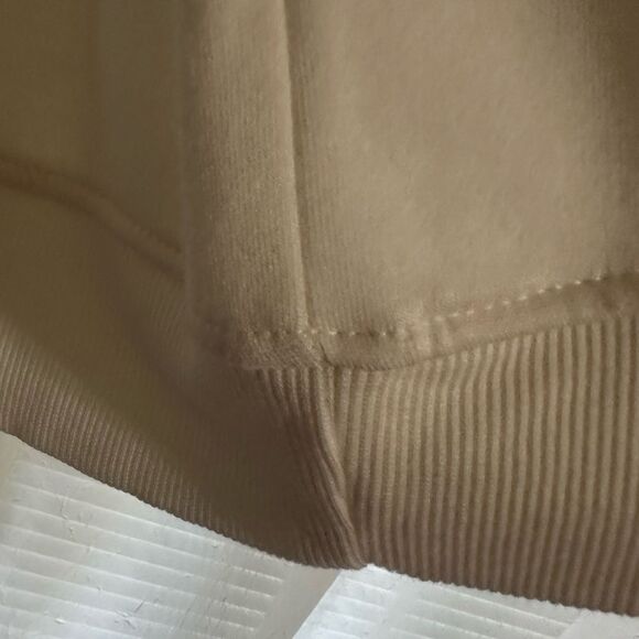 JANE + DELANCEY M Ivory Red WE Matched Pullover Crew Fleece Interior Sweatshirt - Picture 5 of 9